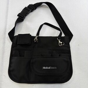 Medical Basics Nurse Doctor Fanny Pack, Waist Bag with Tape‎ Holder, Tool Black